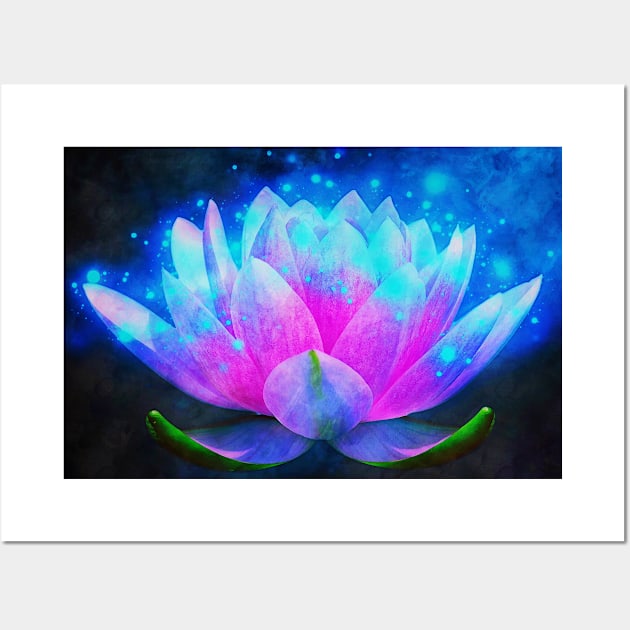 Mystic Lotus Wall Art by happyantsstudio